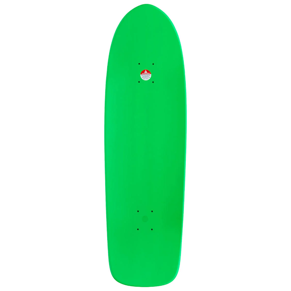 Dogtown Bigger Boy Skateboard Deck - Neon Green/Orange Cross - 9.523" - Image 2