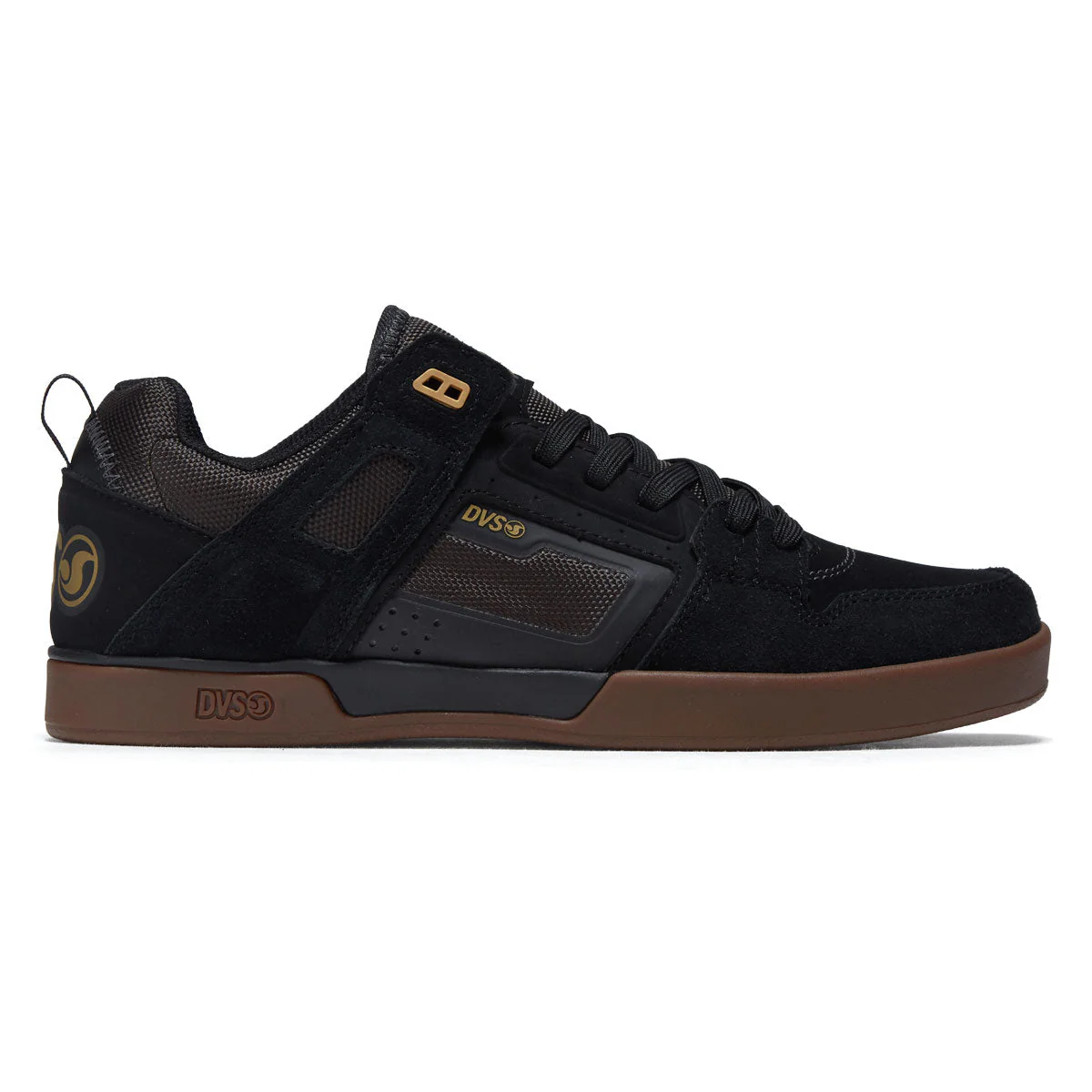DVS Comanche LT Shoes - Black/Black/Gum Suede