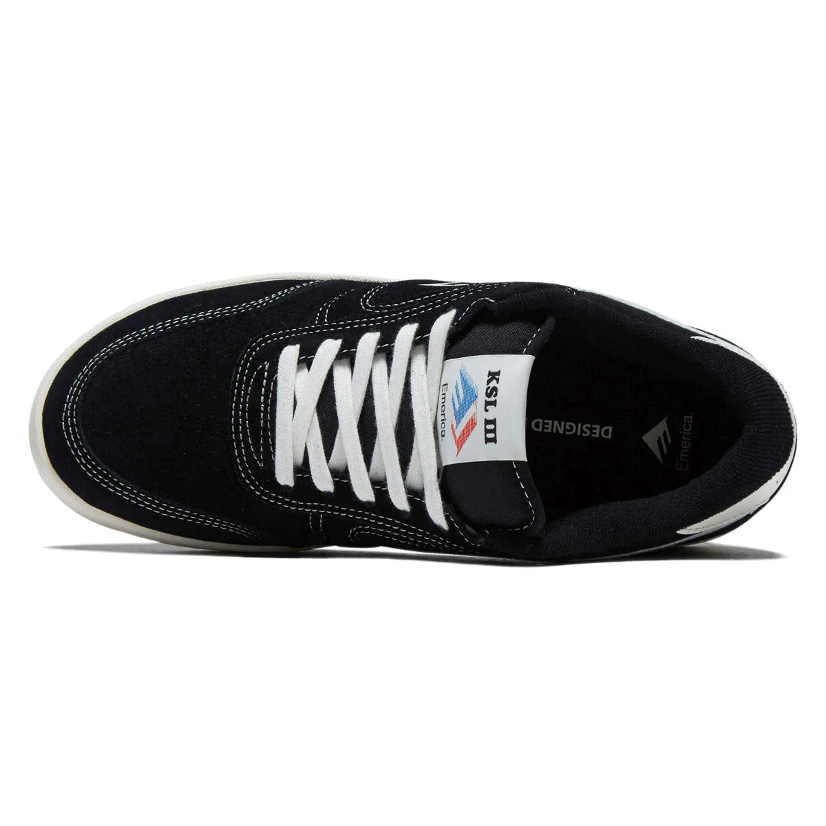 Emerica KSL III Shoes - Black/White/White - Image 3