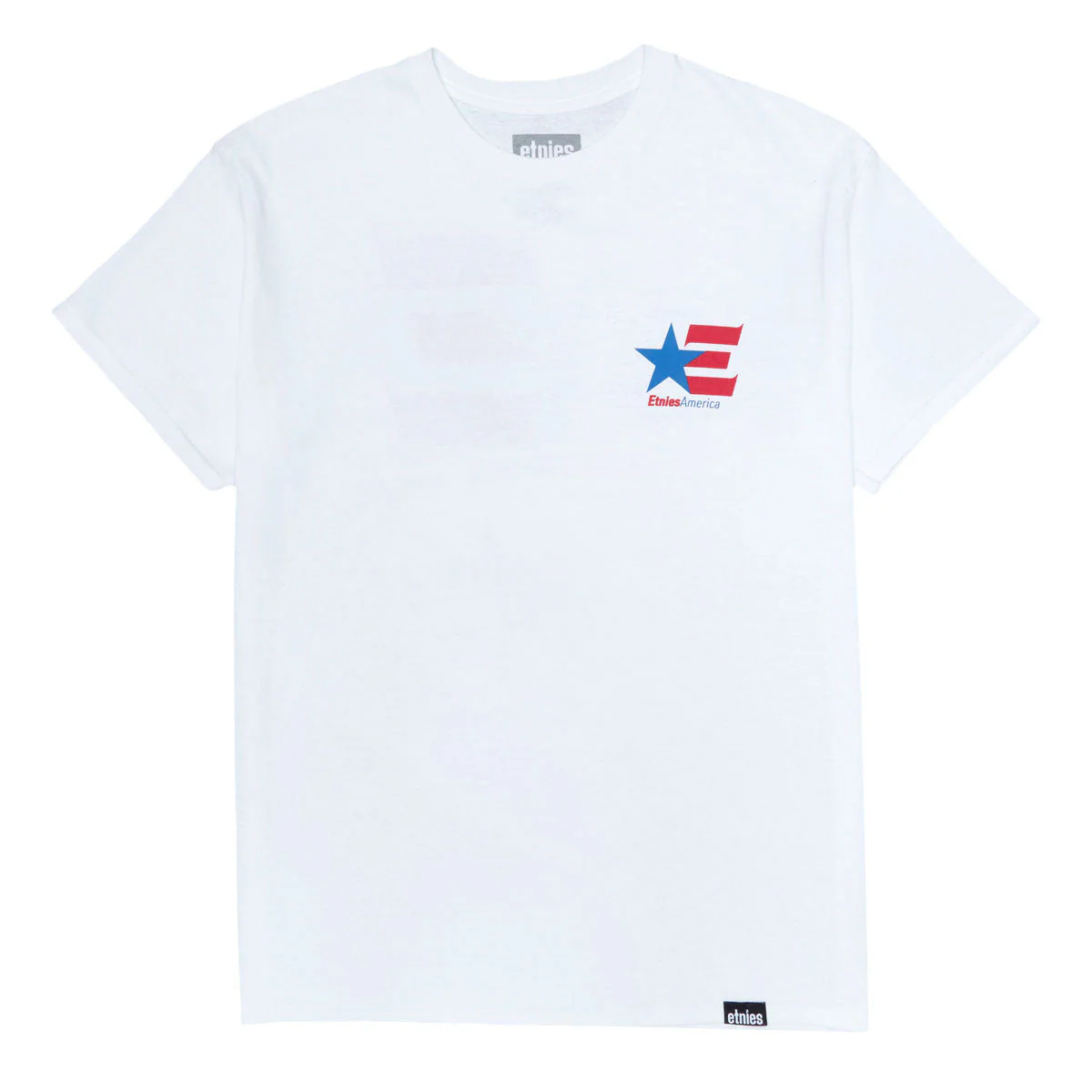 Etnies America T-Shirt - White/Blue/Red - Image 2
