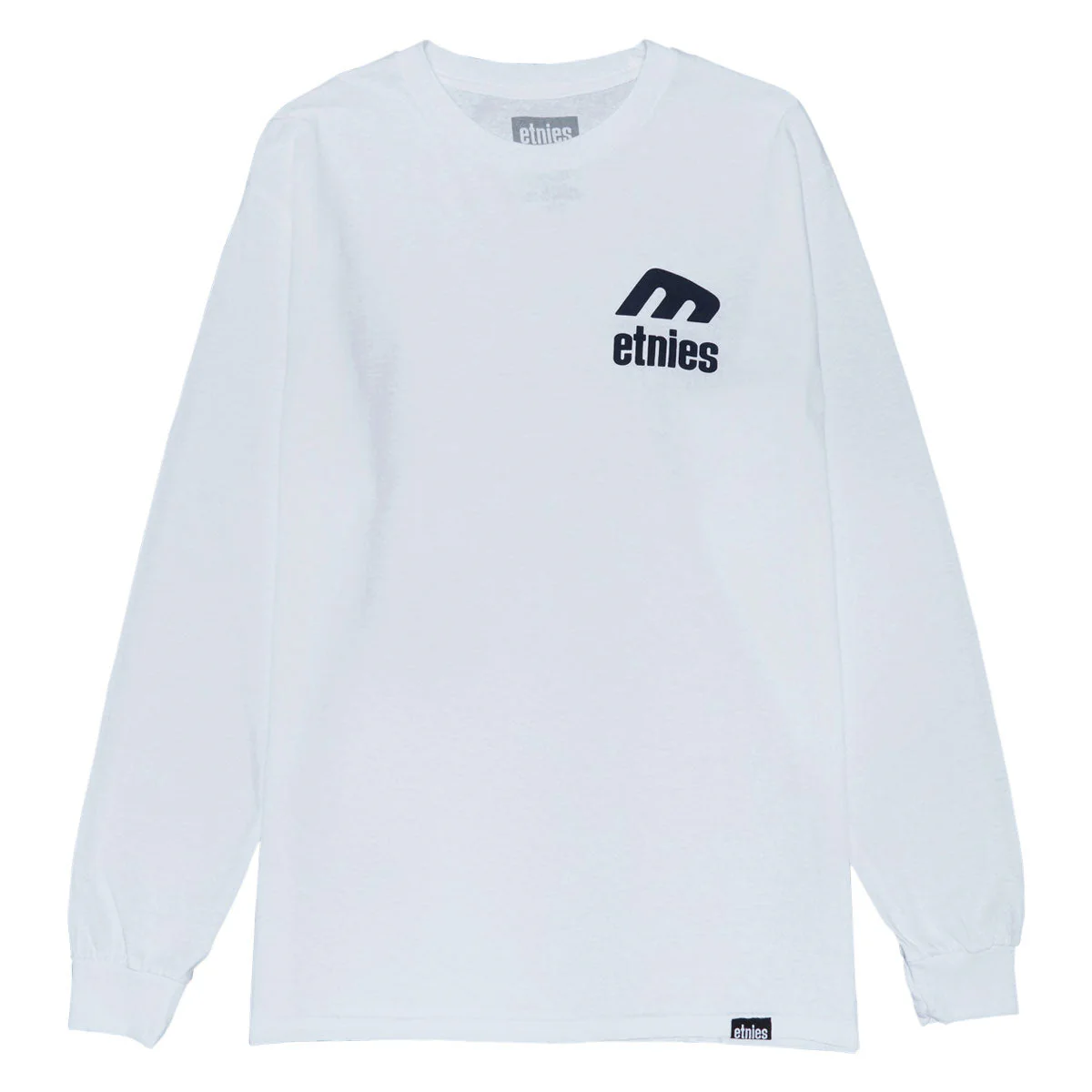 Etnies Icon Long Sleeve T-Shirt - White/Navy