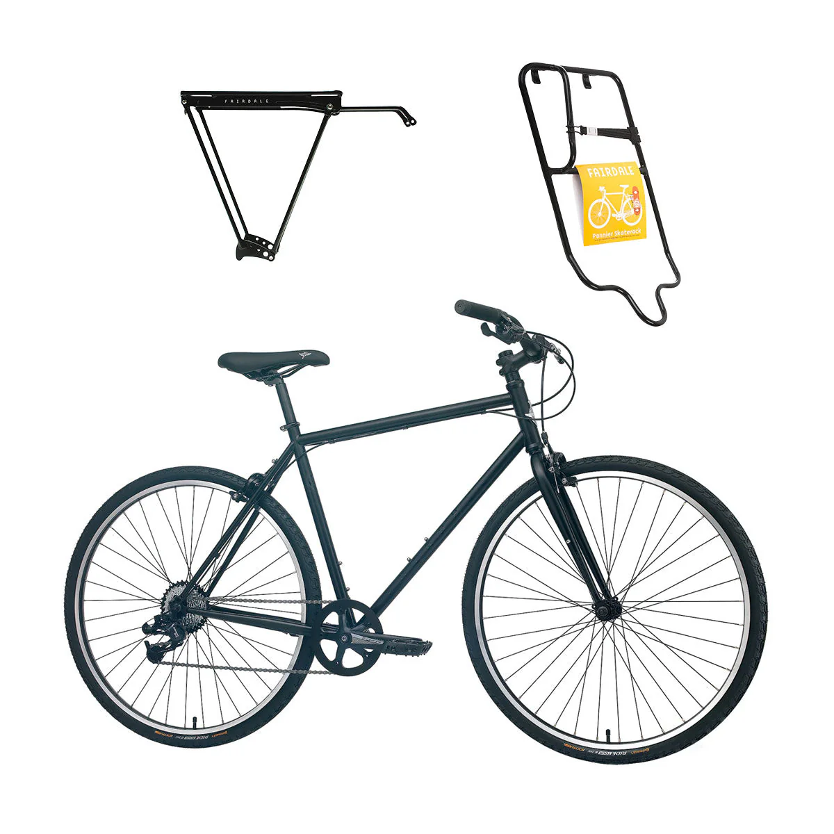 Fairdale Lookfar Skate Bike - Matte Black