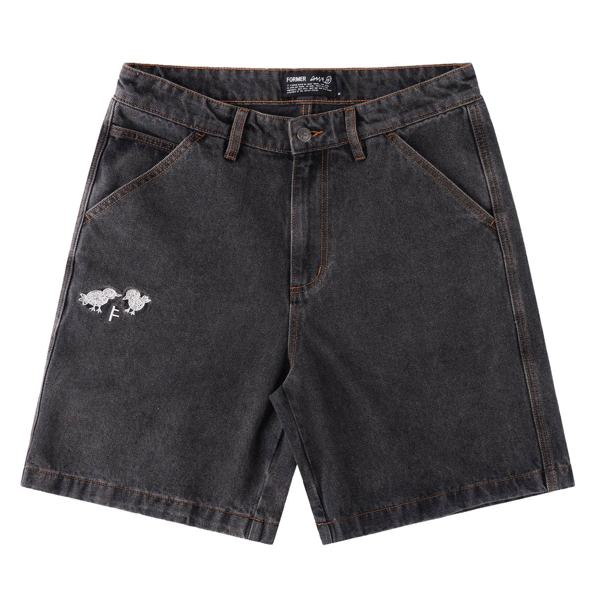 Former DxD Reynolds 21 Denim Walk Shorts - Washed Black