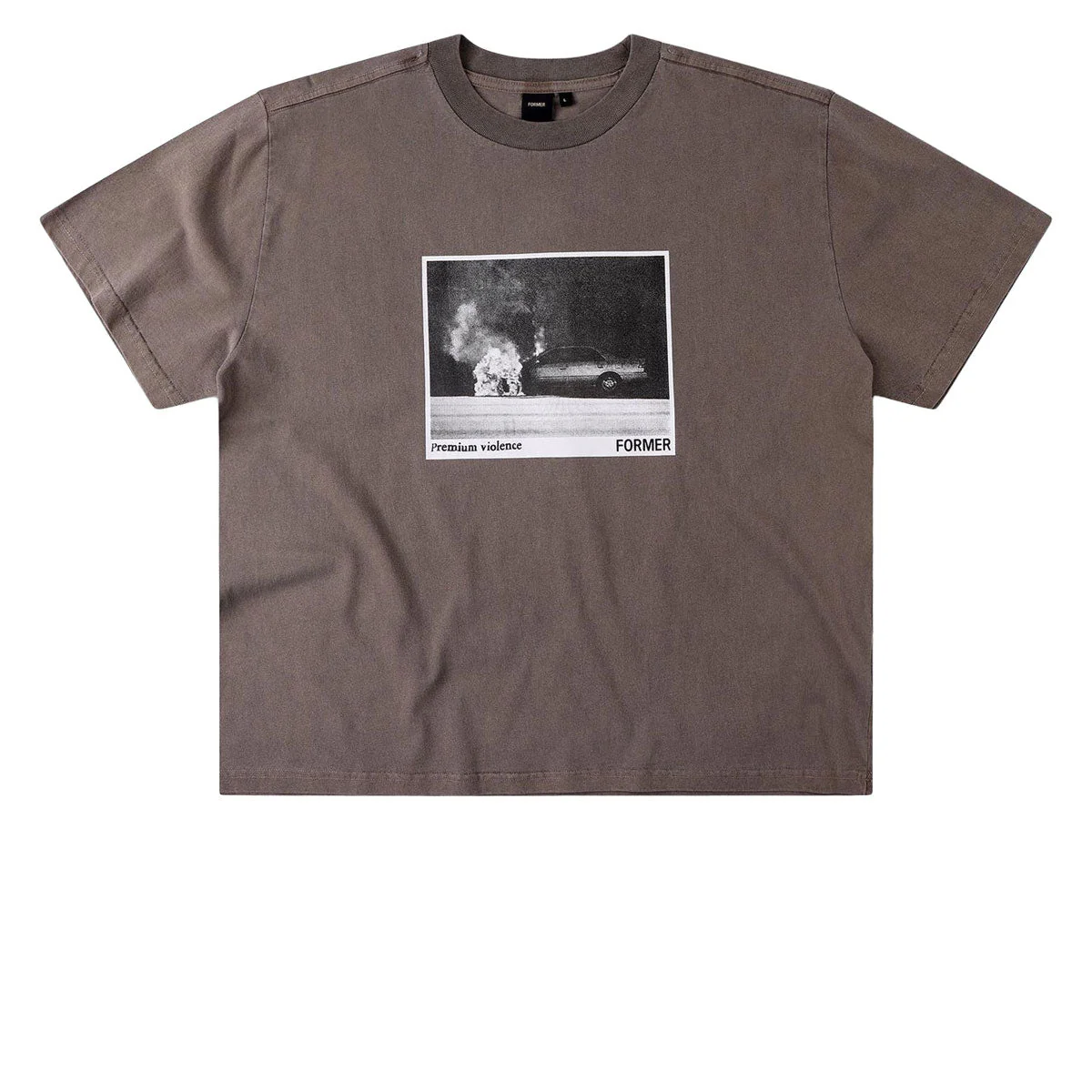 Former Ignite Boxy T-Shirt - Washed Brown