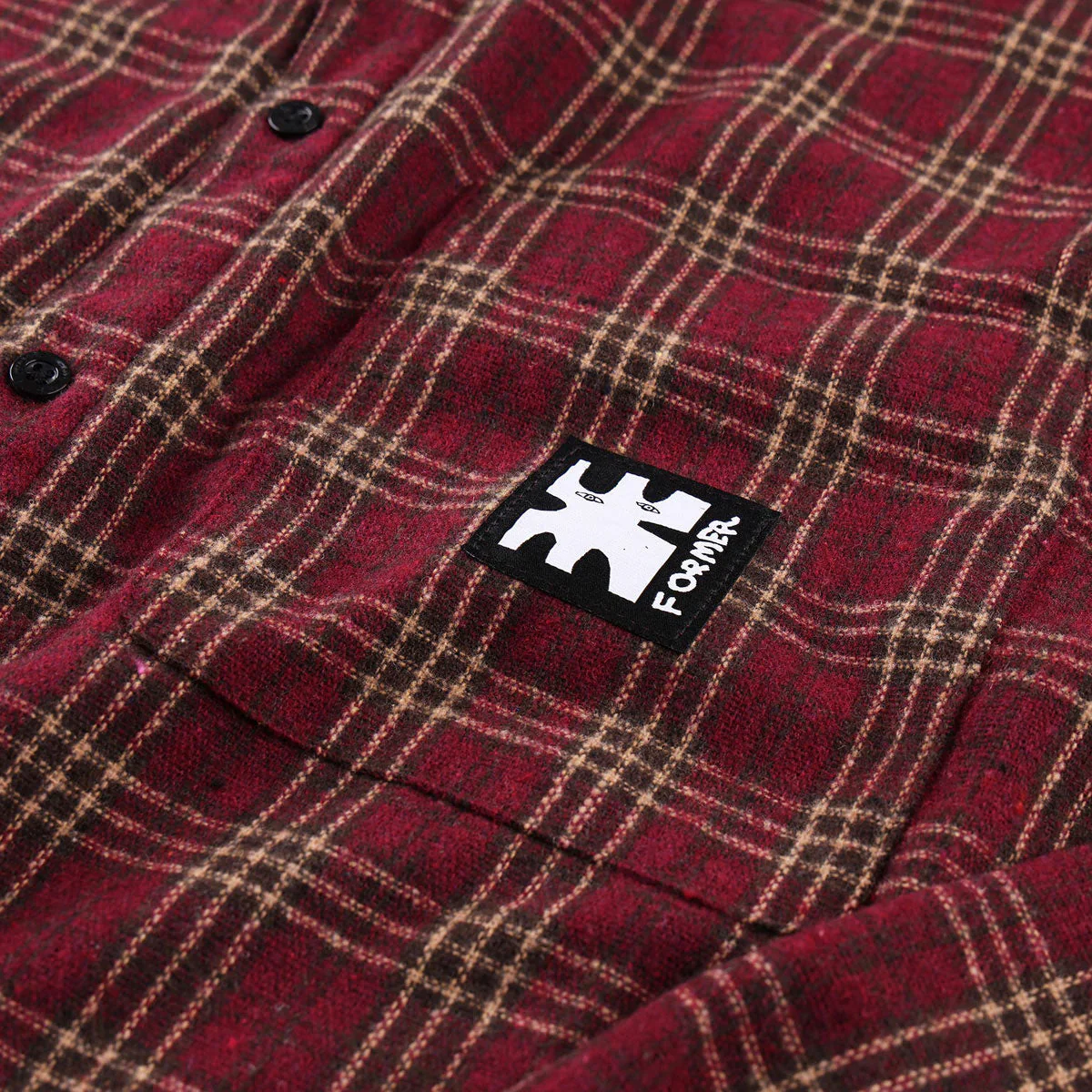 Former Reynolds Flannel Long Sleeve Shirt - Red - Image 3