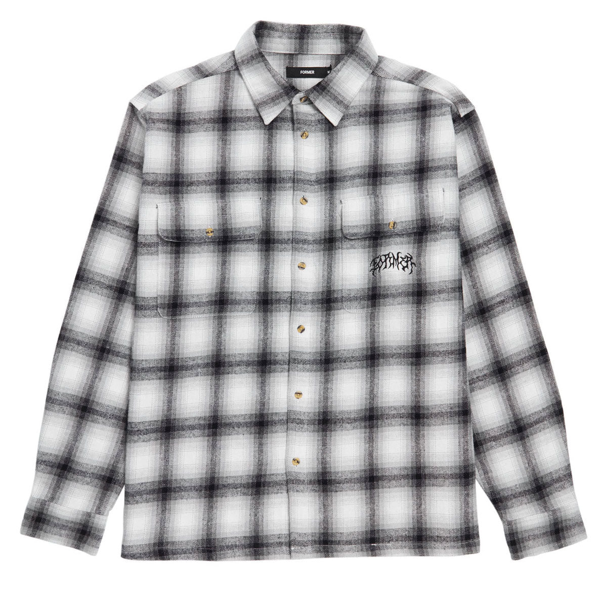 Former Vivian Flannel Long Sleeve Shirt - Grey