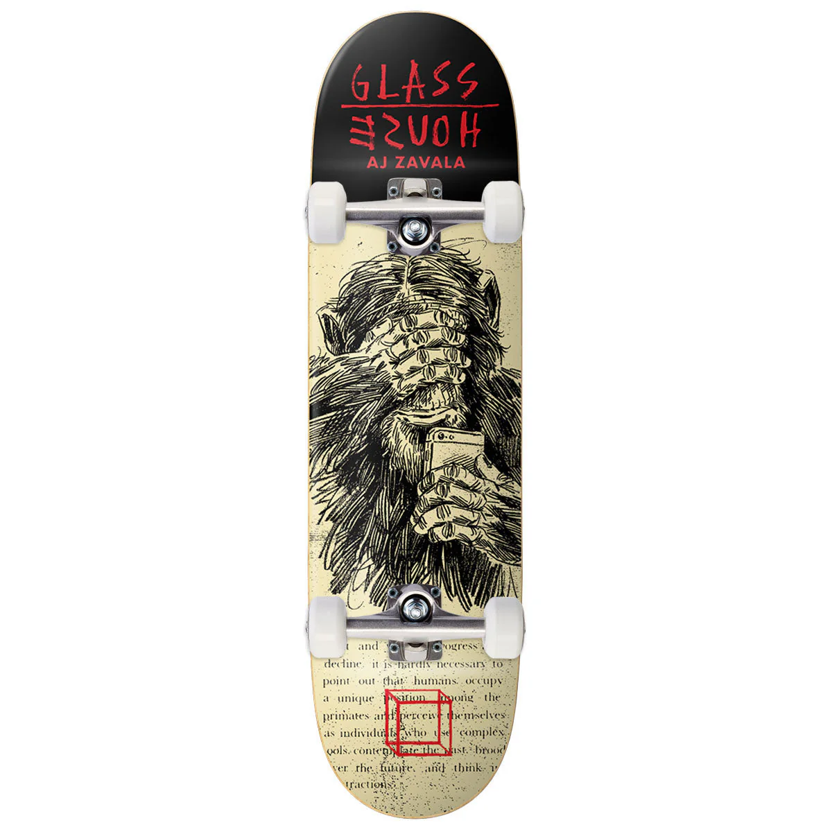 Glass House AJ Lavala See No Evil Skateboard Complete - 8.50"