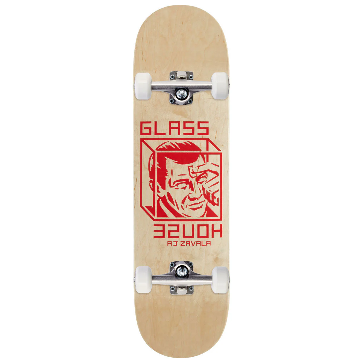 Glass House Zavala House Arrest Skateboard Complete - Natural Bottom/Assorted Top - 8.375"