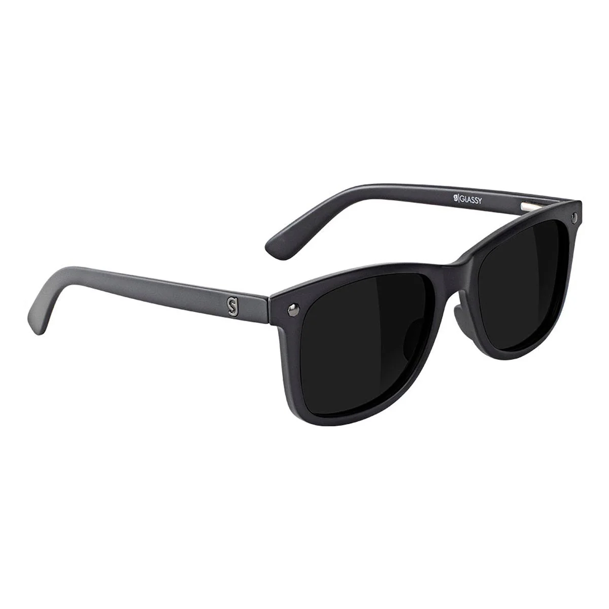 Glassy Mikemo Premium Polarized Sunglasses - Matte Blackout