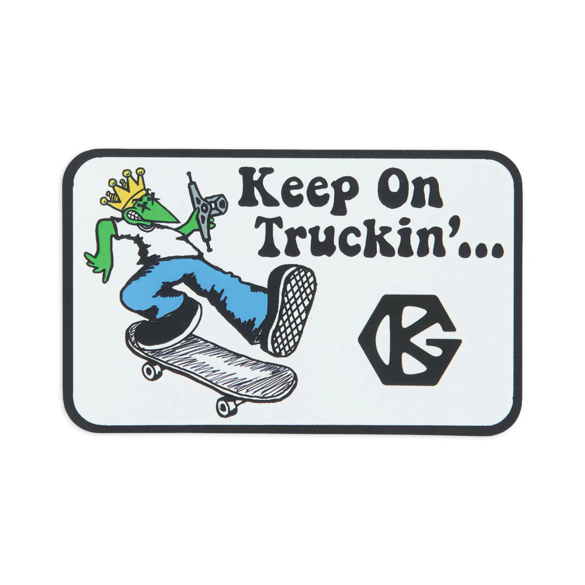 Grind King Keep On Truckin' 4" Sticker