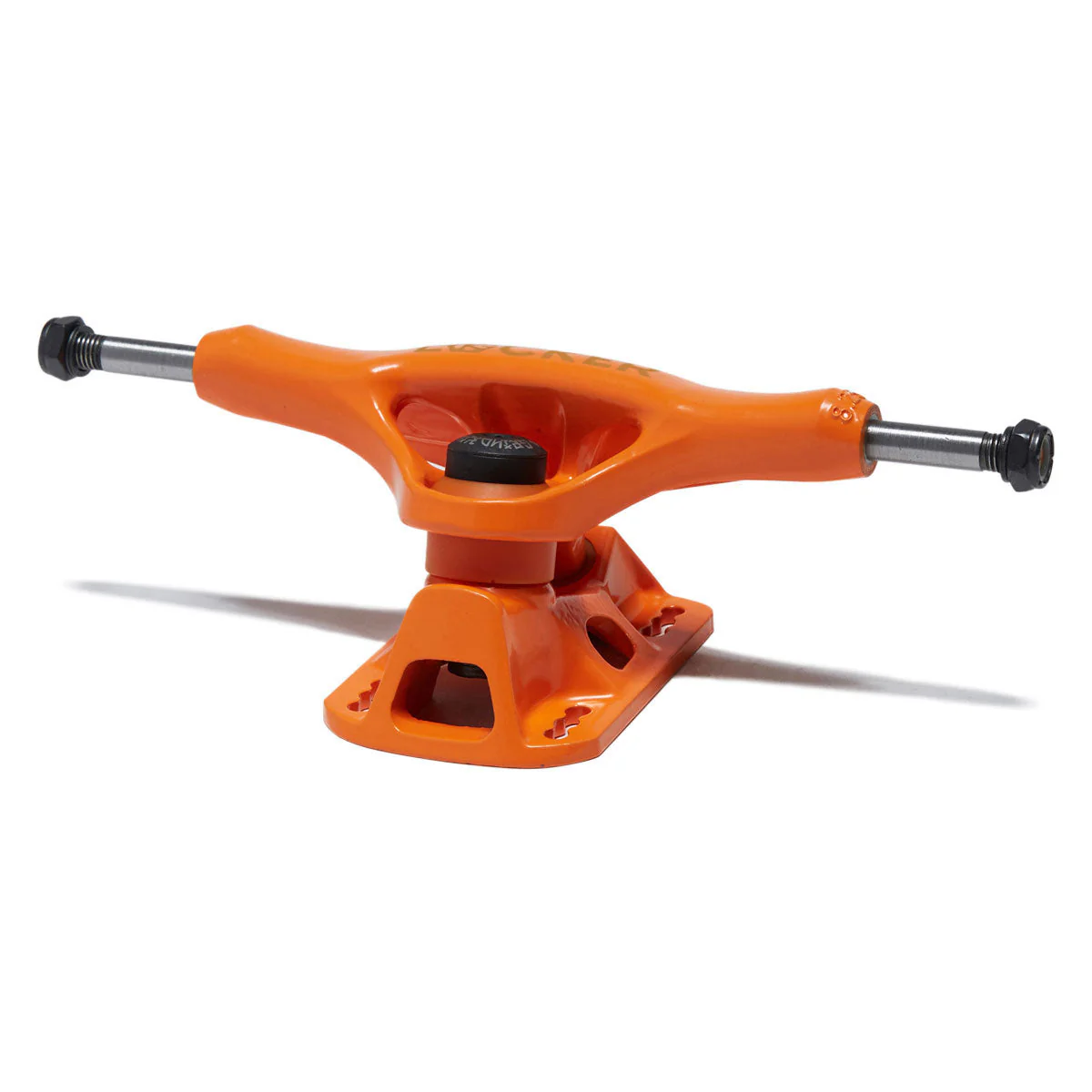Grind King Locker Skateboard Trucks - Orange - 8.25" - Image 2