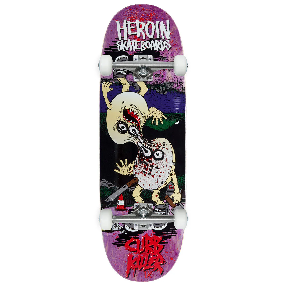 Heroin Curb Killer 9 Merged Skateboard Complete - 10.00"