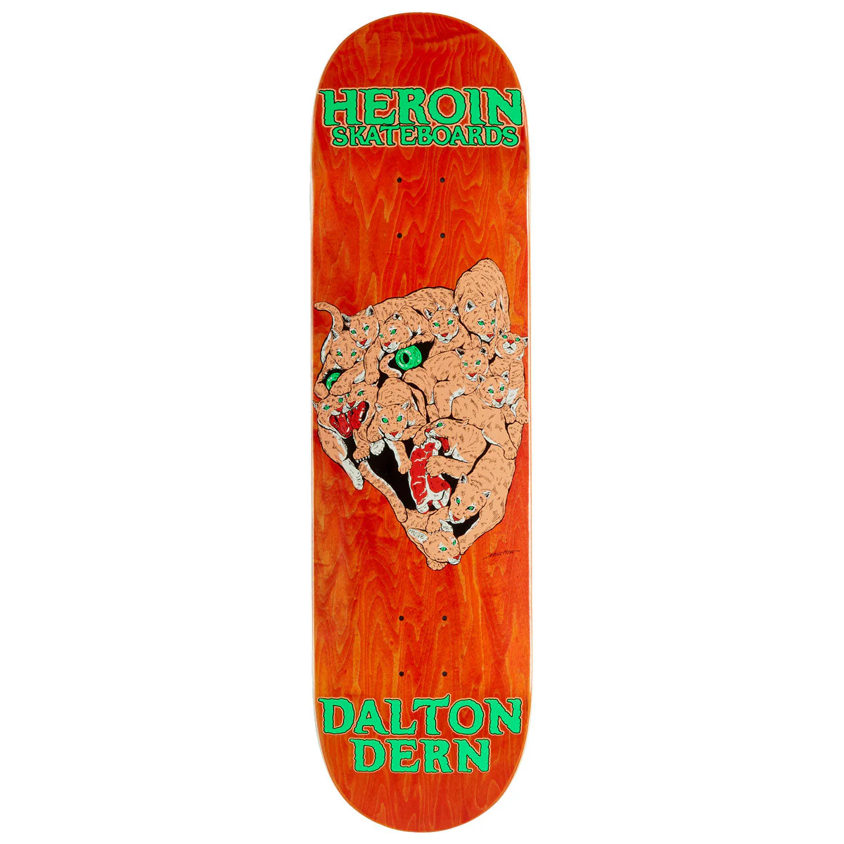 Heroin Dalton Dern Panther Skateboard Deck - 8.50"