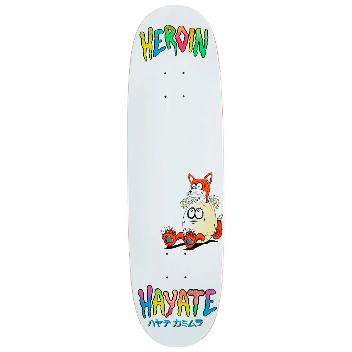 Heroin Hayate Fox Egg Skateboard Deck - 8.75"