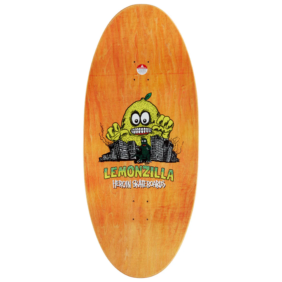 Heroin Lemonzilla Skateboard Deck - 13.50" - Image 2