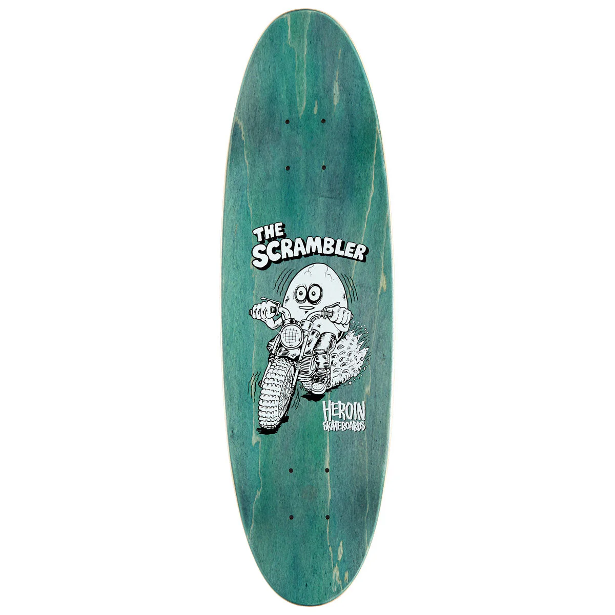 Heroin Scrambler Egg Skateboard Complete - 7.88" - Image 2
