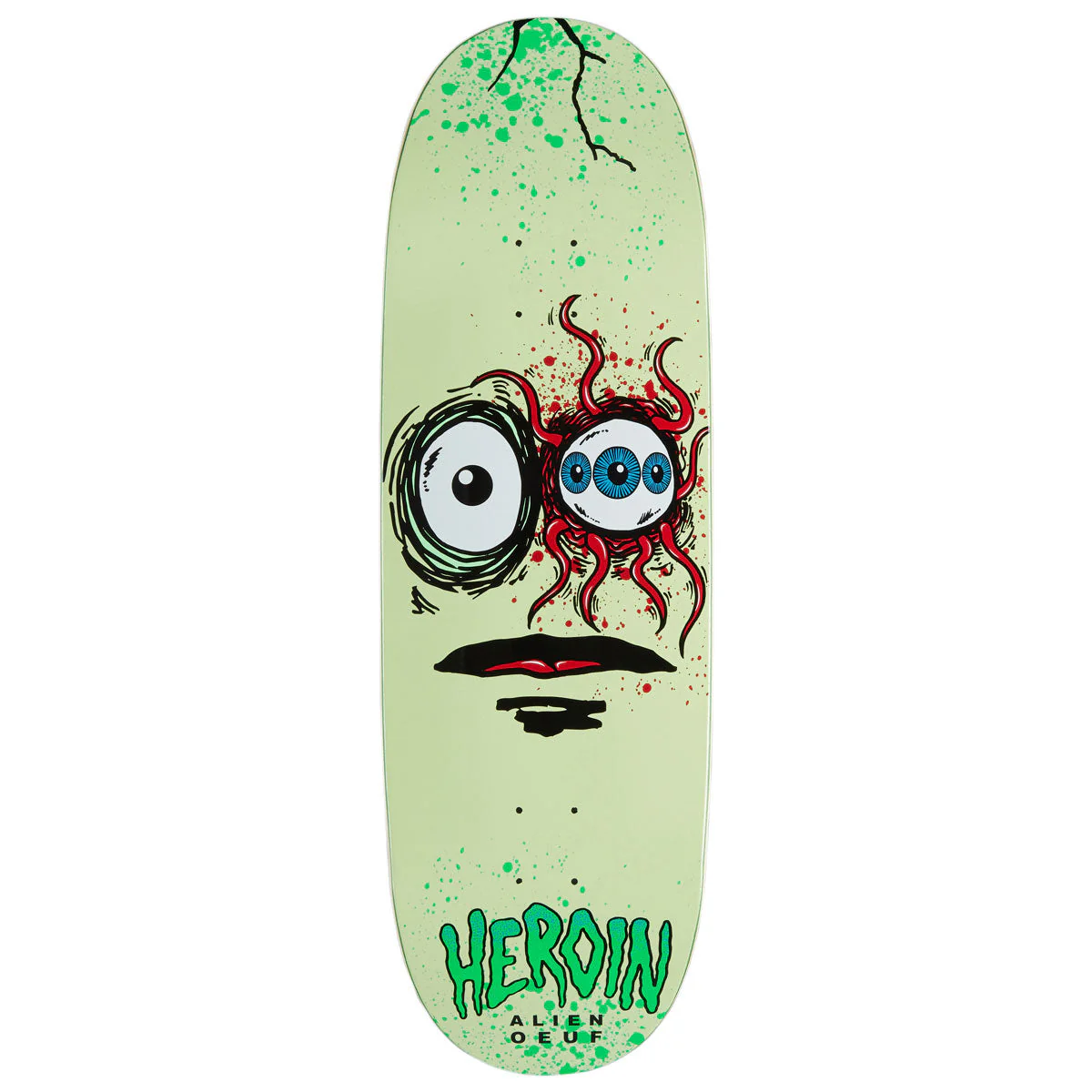 Heroin Space Egg 3 Skateboard Deck - 10.00"