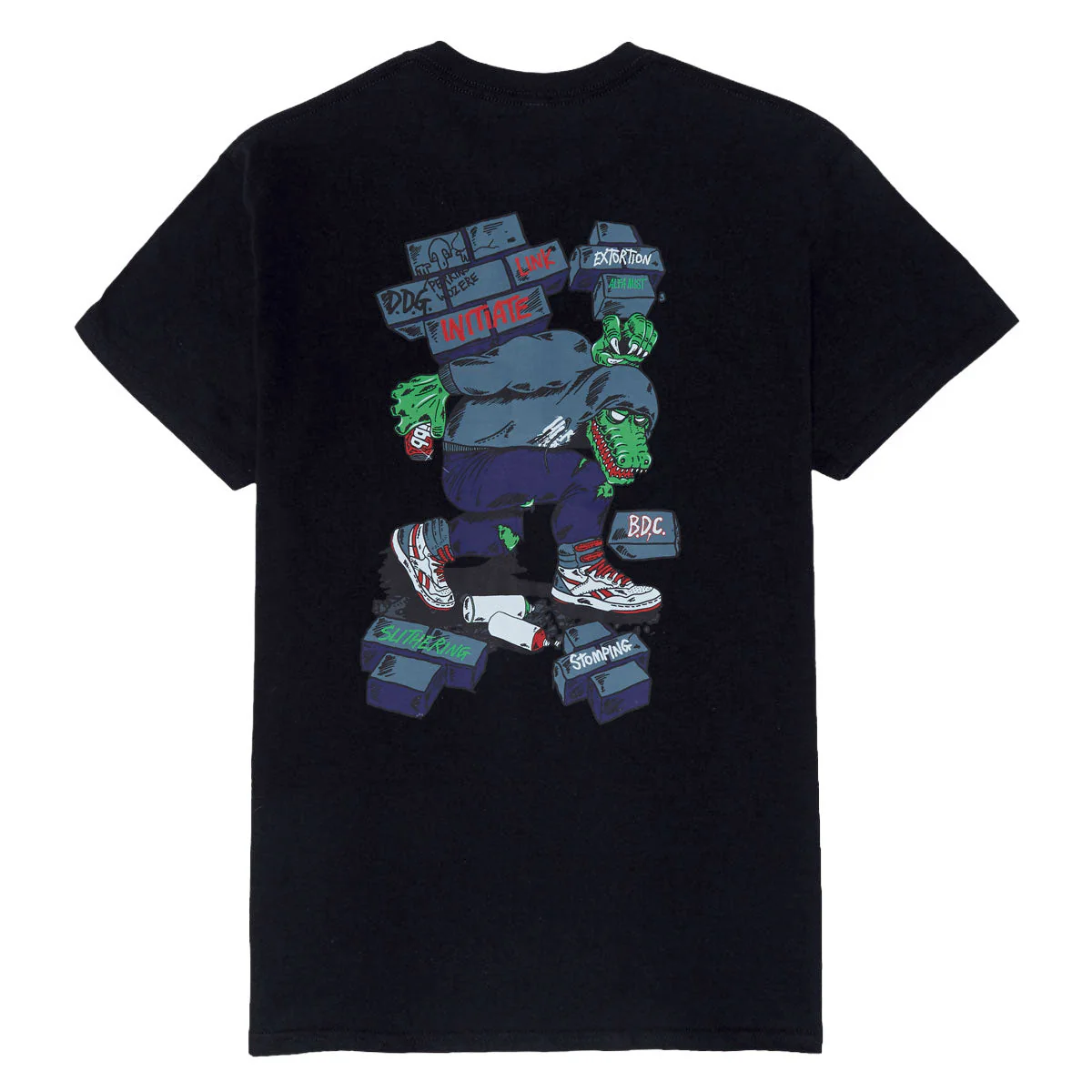 Heroin Swampy Stomp T-Shirt - Black