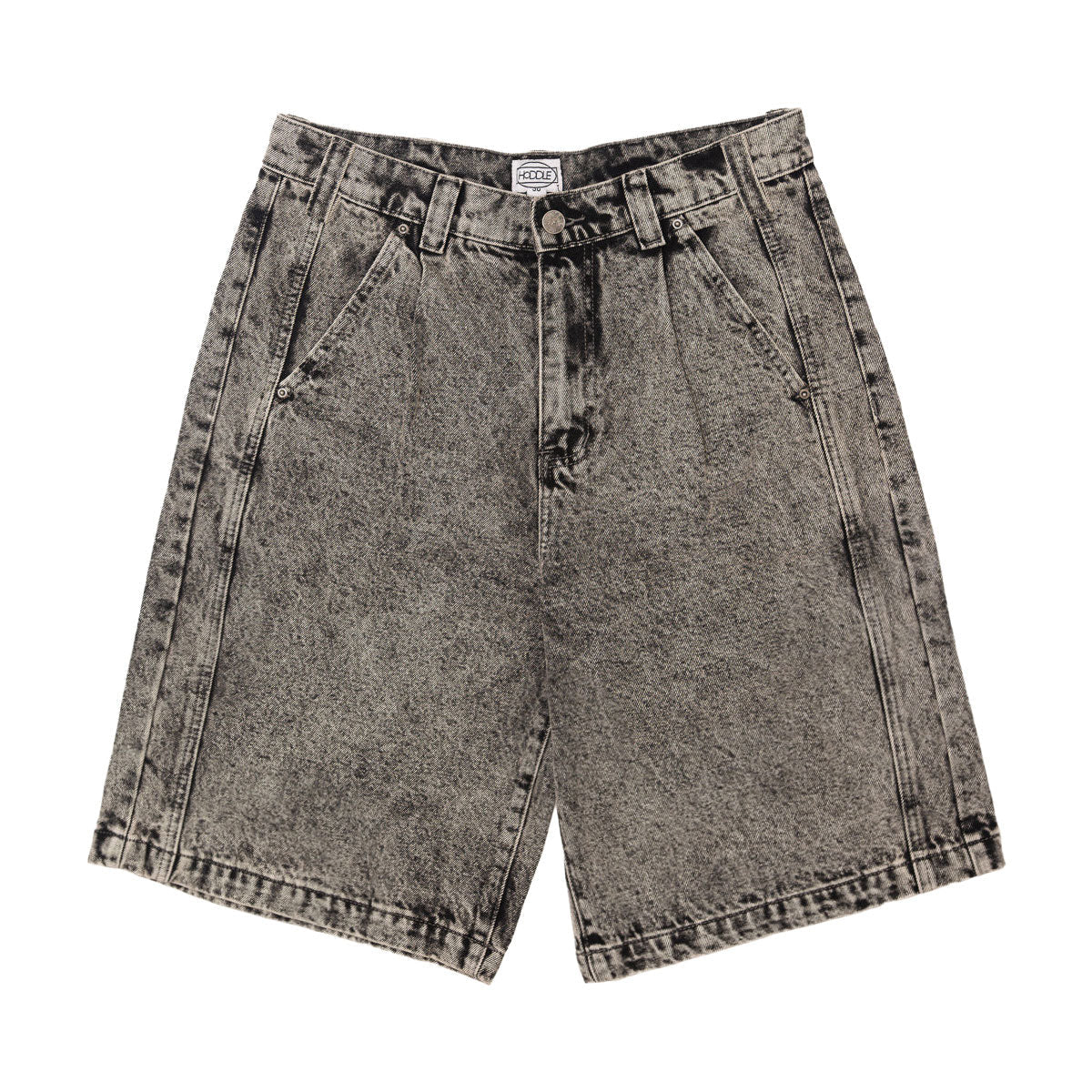 Hoddle Bermuda Shorts - Overdye Grey Denim