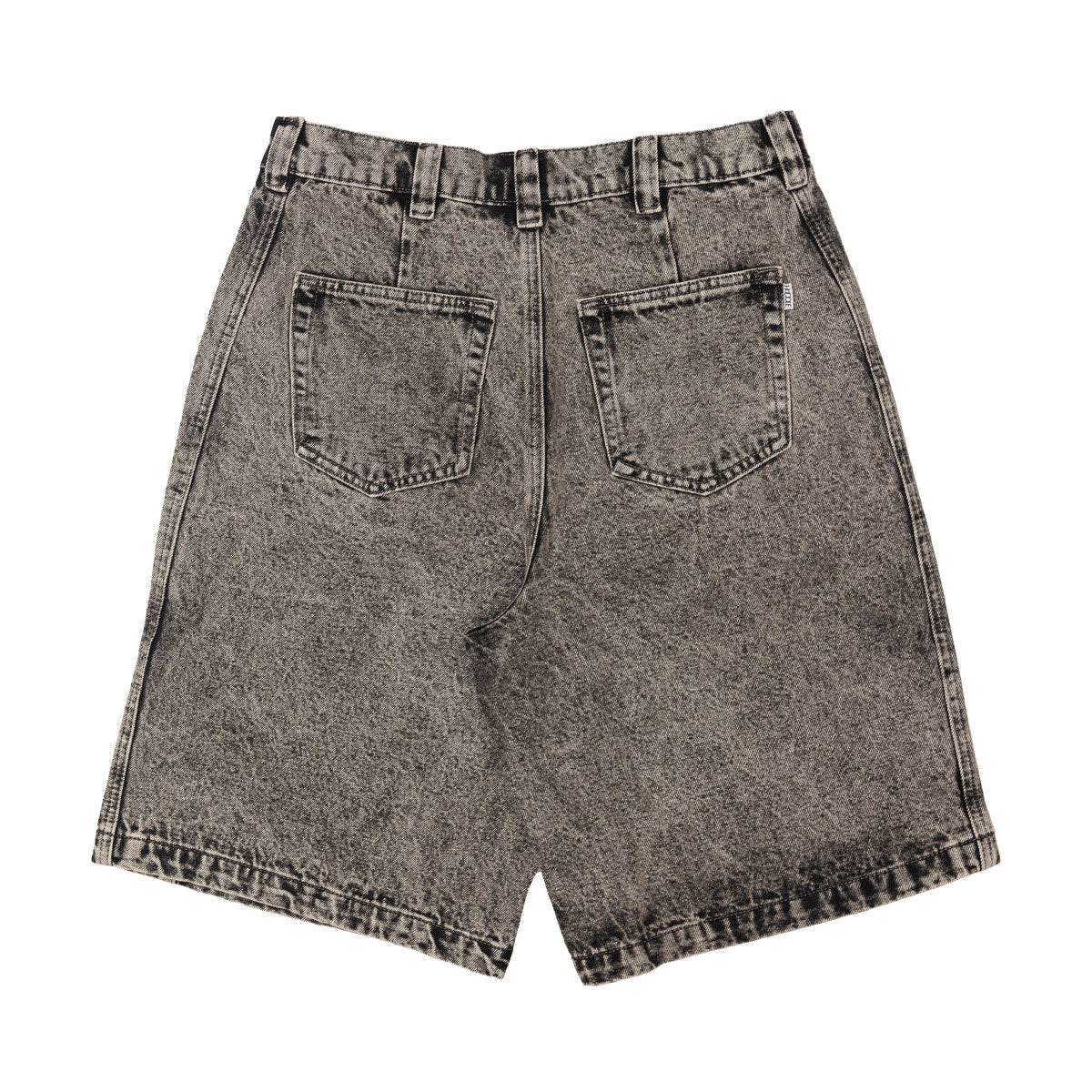 Hoddle Bermuda Shorts - Overdye Grey Denim - Image 2