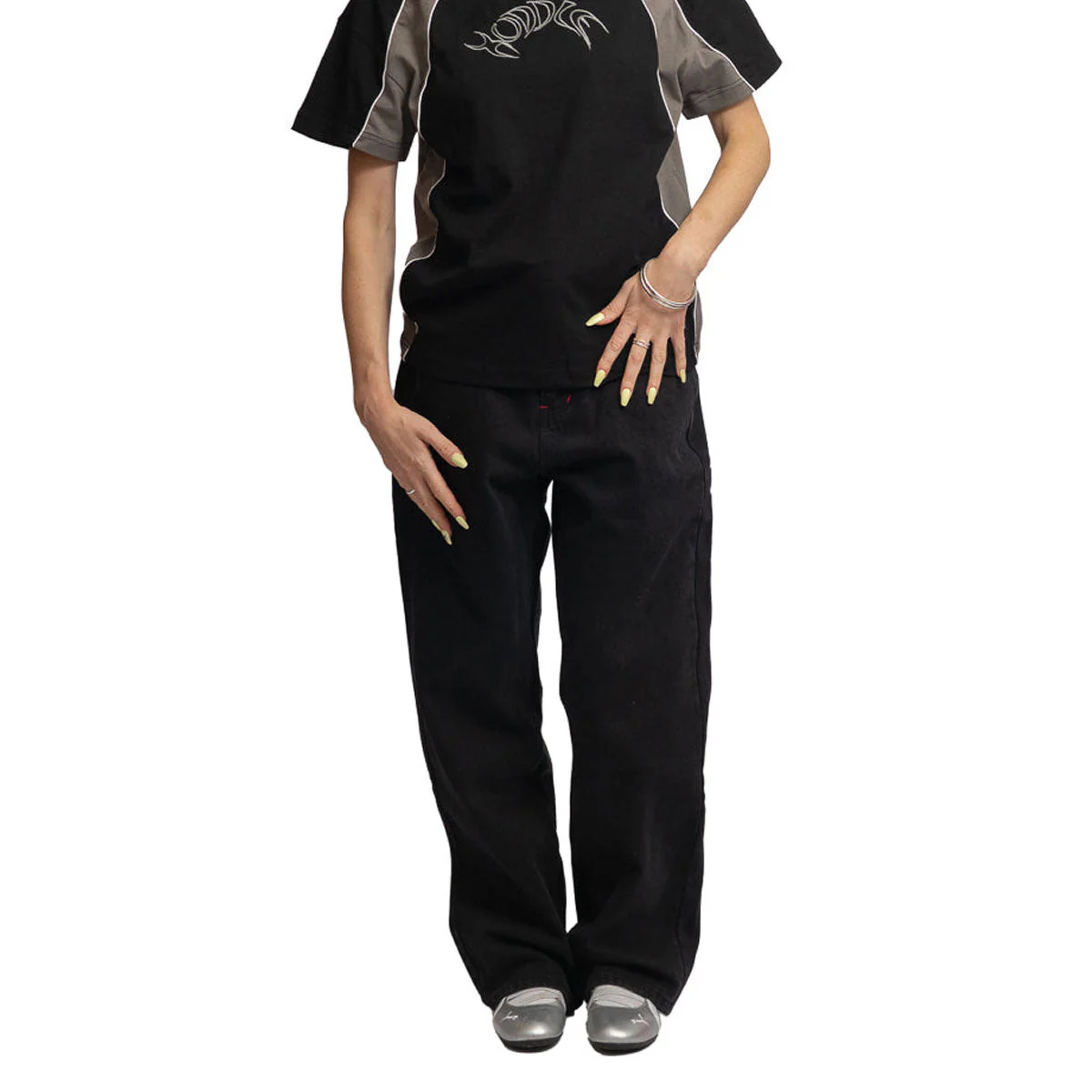 Hoddle Routine Straight Cut Jeans - Black - Image 3