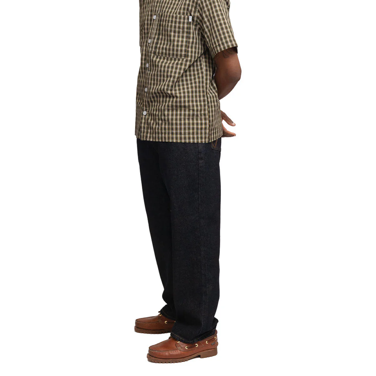 Hoddle Routine Straight Cut Jeans - Raw Indigo - Image 4