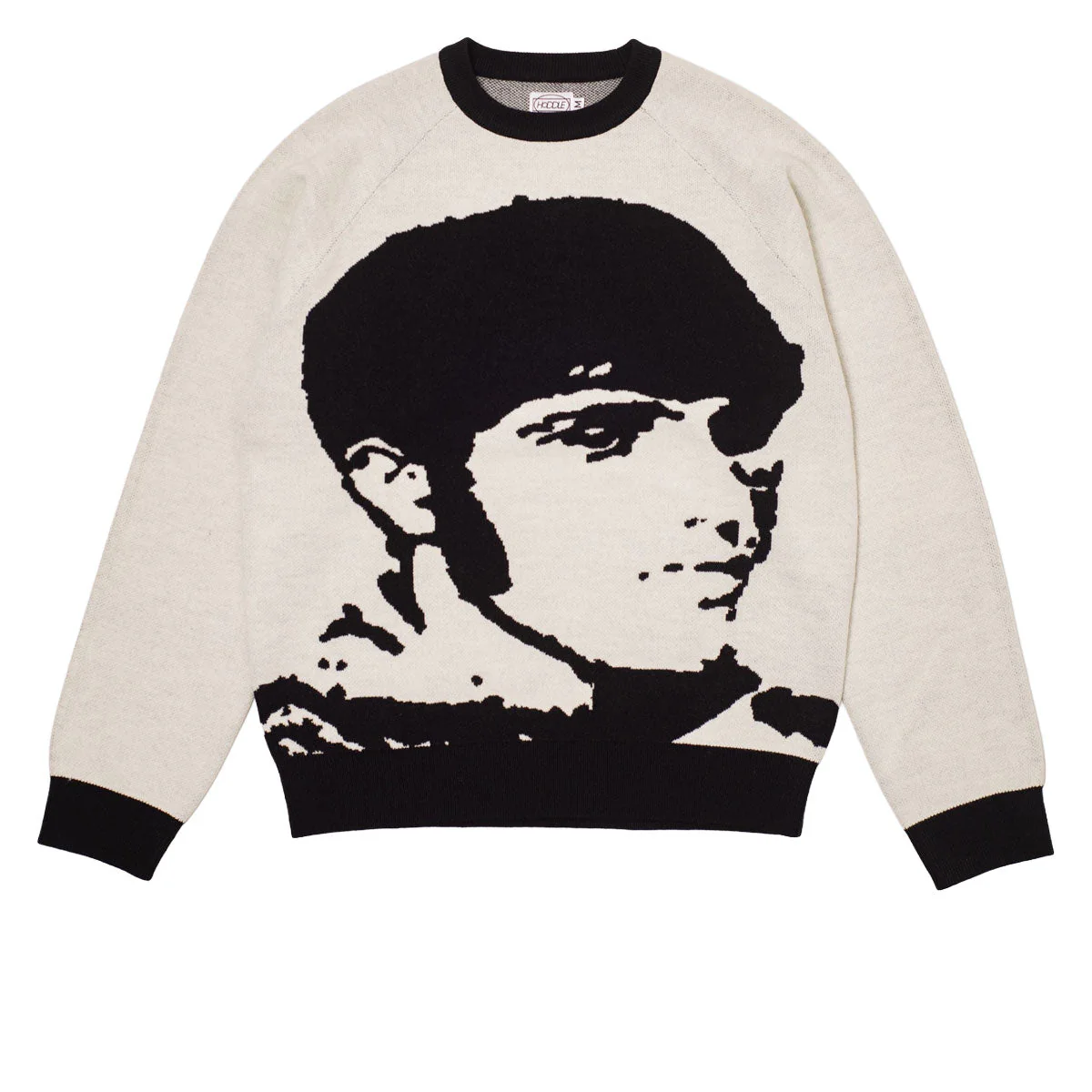 Hoddle Sane Reaction Knit Sweater - White/Black