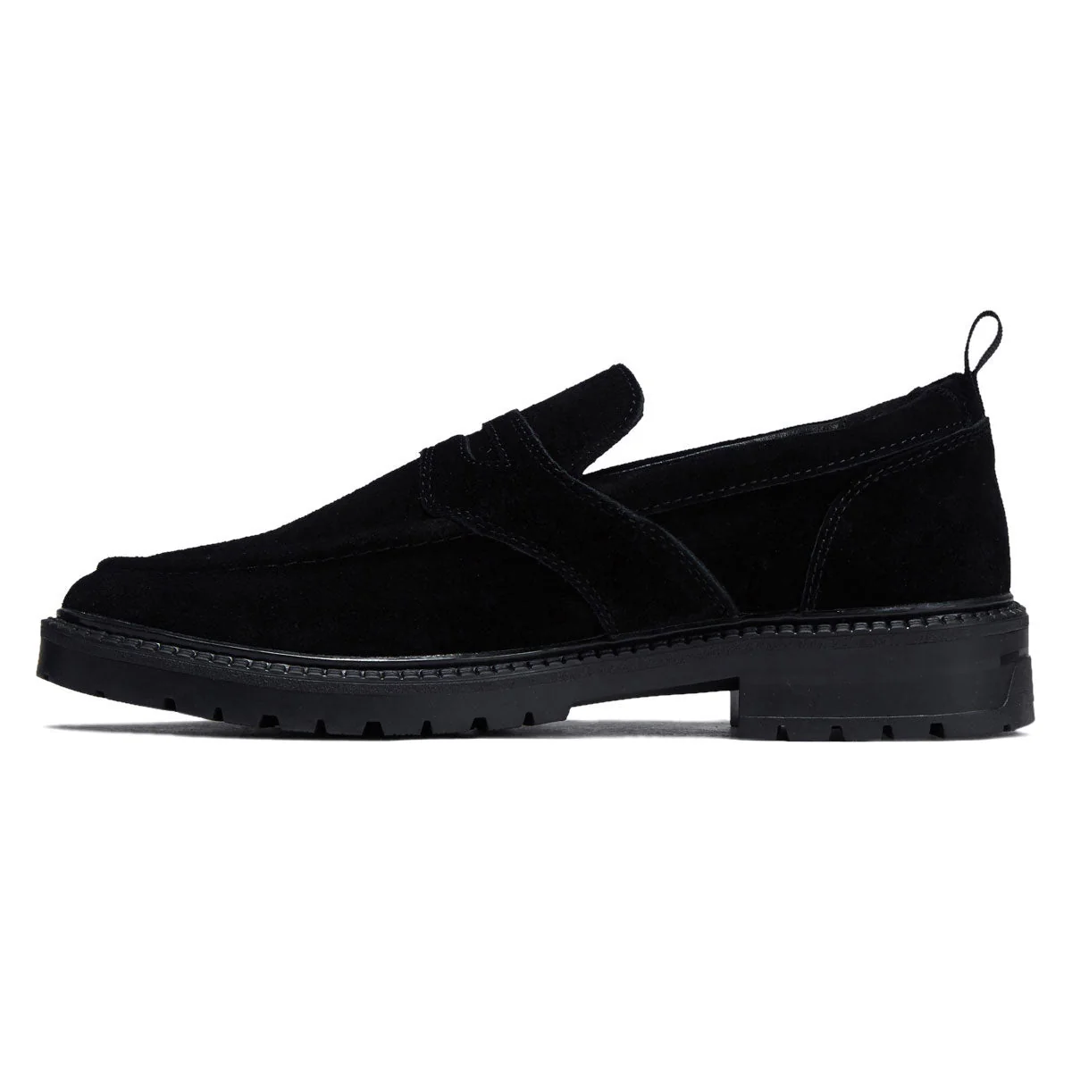 Hours Is Yours Cohiba PD Dollin Lug Loafer Shoes Shoes - Black Suede - Image 2
