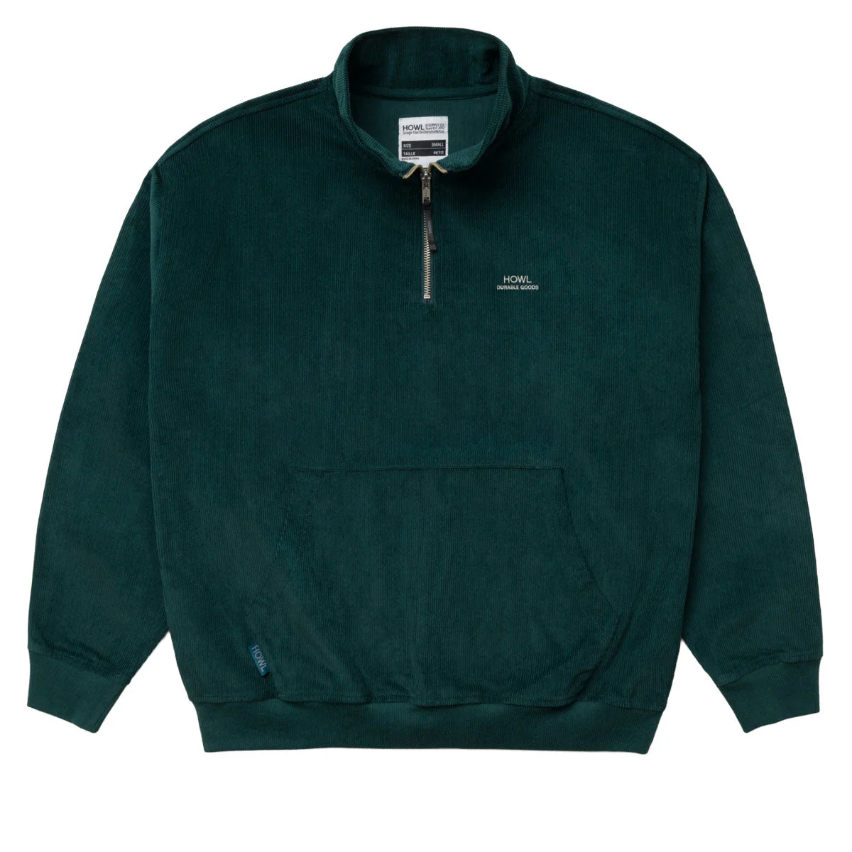 Howl Corduroy Half Zip Jacket - Green
