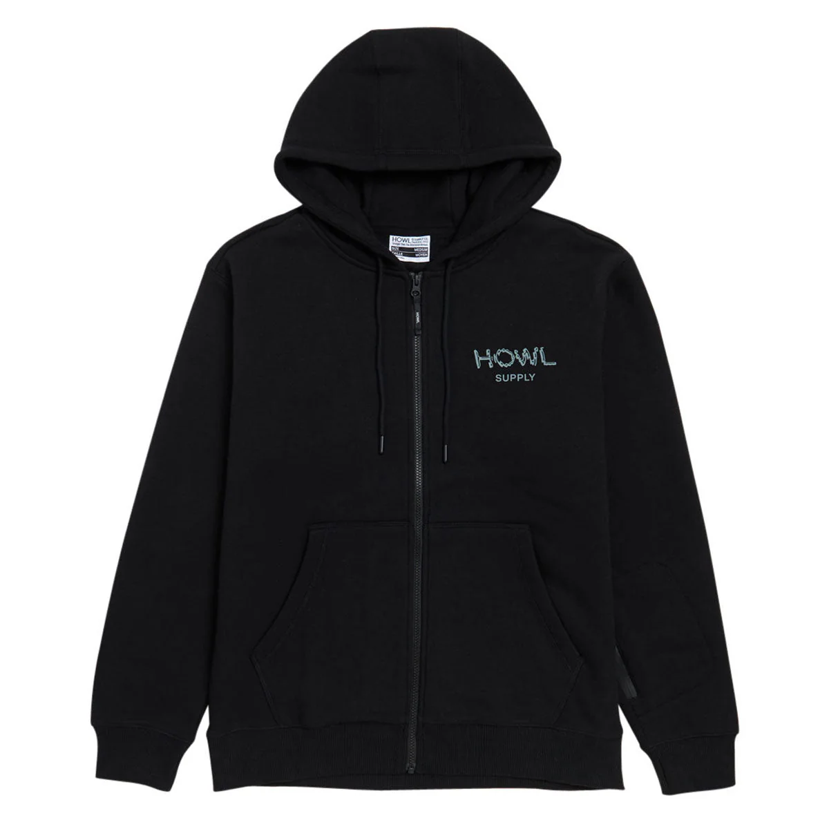 Howl DWR Zip Up Hoodie - Black