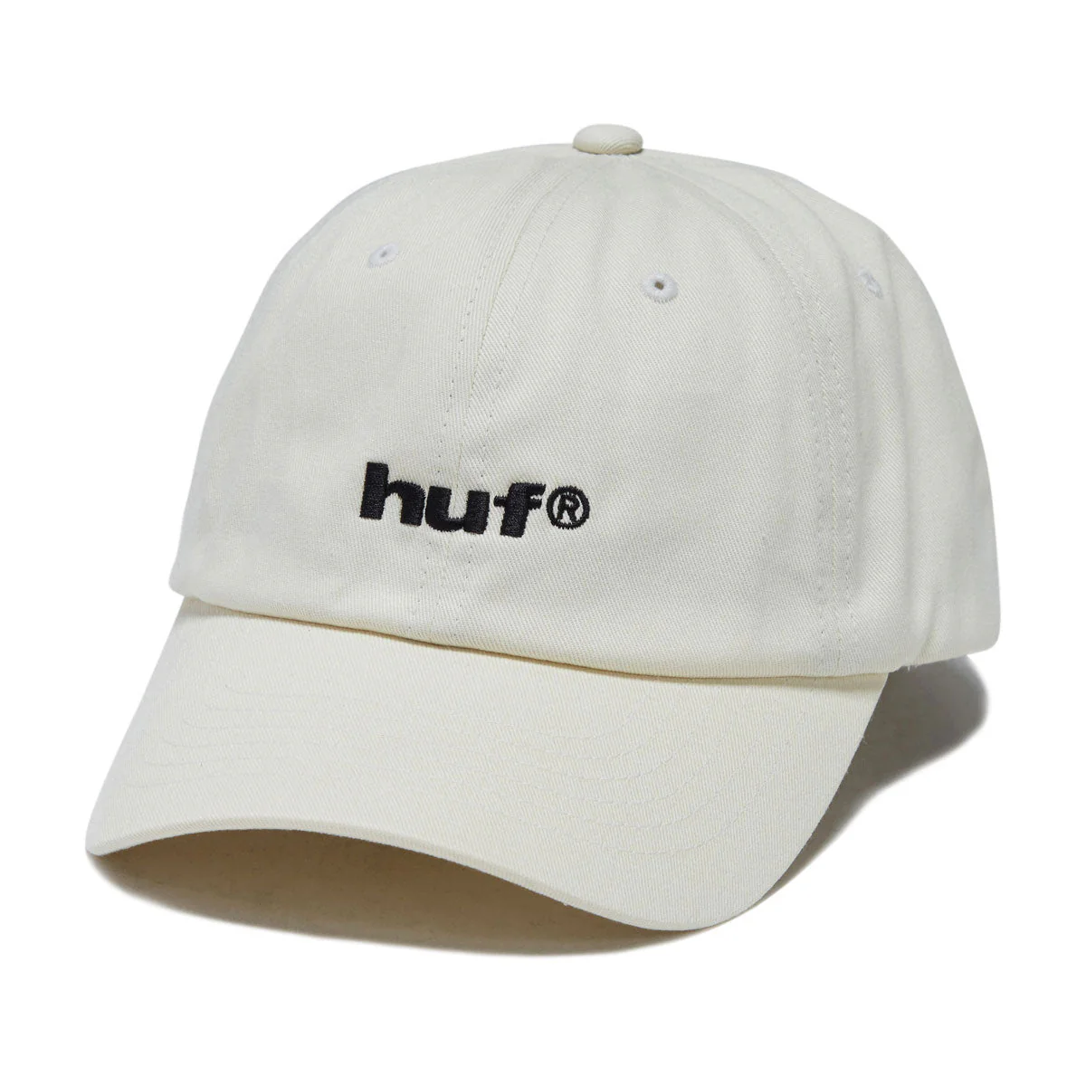 HUF 89 Embroidered 6 Panel CV Hat - Cream/Black