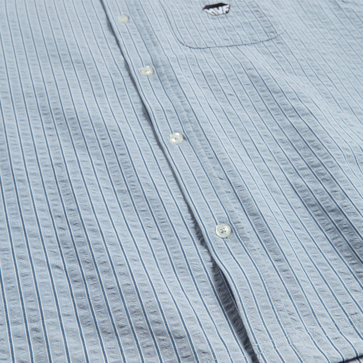 HUF Big Block Striped Shirt - Light Blue - Image 4