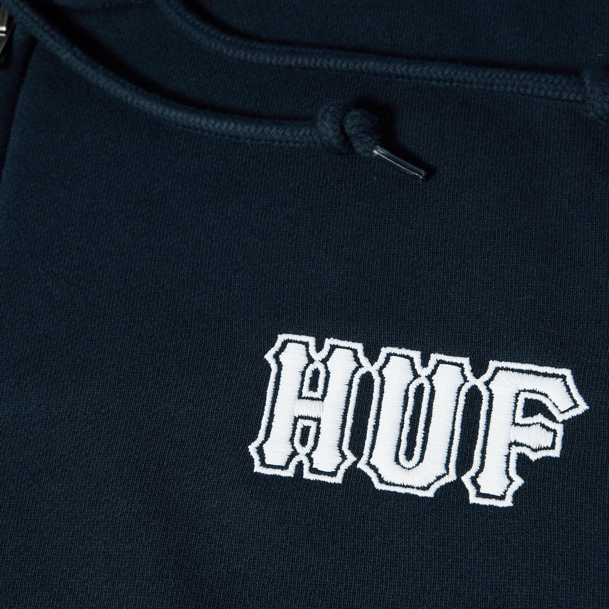 HUF Classic Logo Full Zip Hoodie - Navy - Image 2