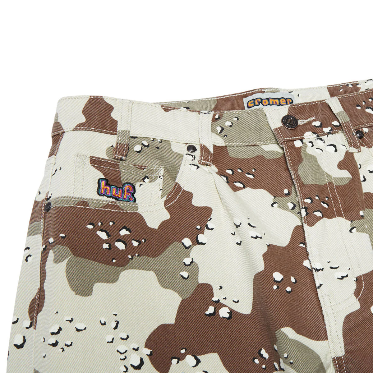 HUF Cromer Camo Jeans - Brown - Image 3