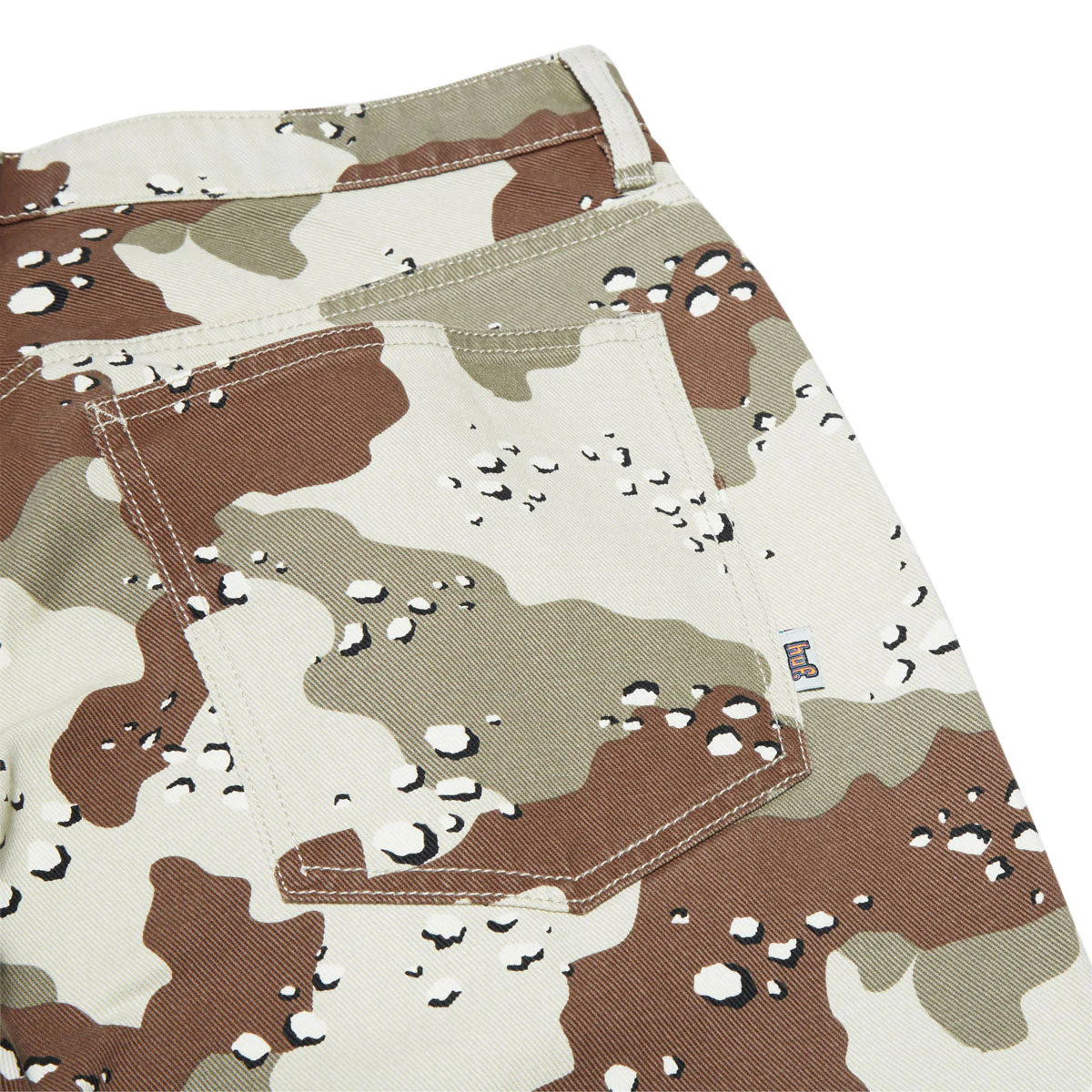 HUF Cromer Camo Jeans - Brown - Image 4