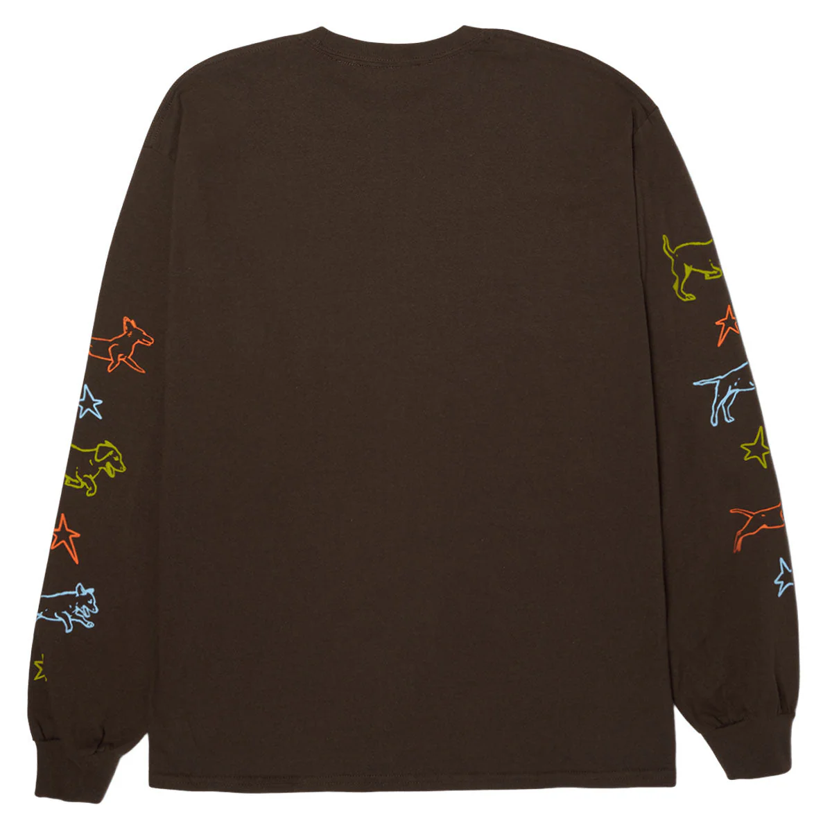 HUF Fetch Long Sleeve T-Shirt - Chocolate - Image 2