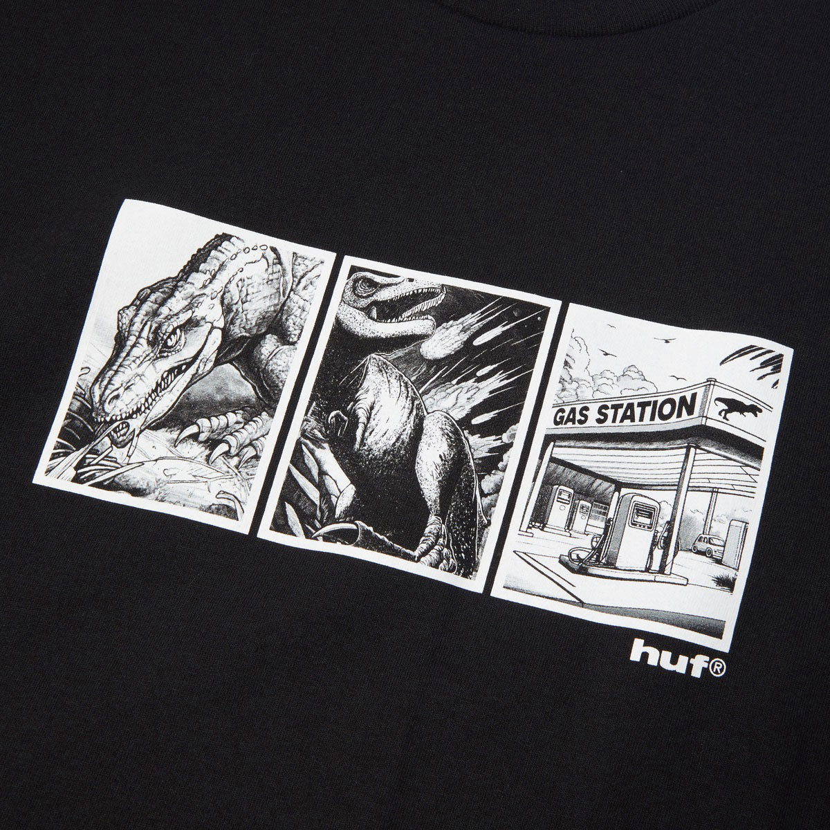 HUF Fossil Fuel T-Shirt - Black - Image 2