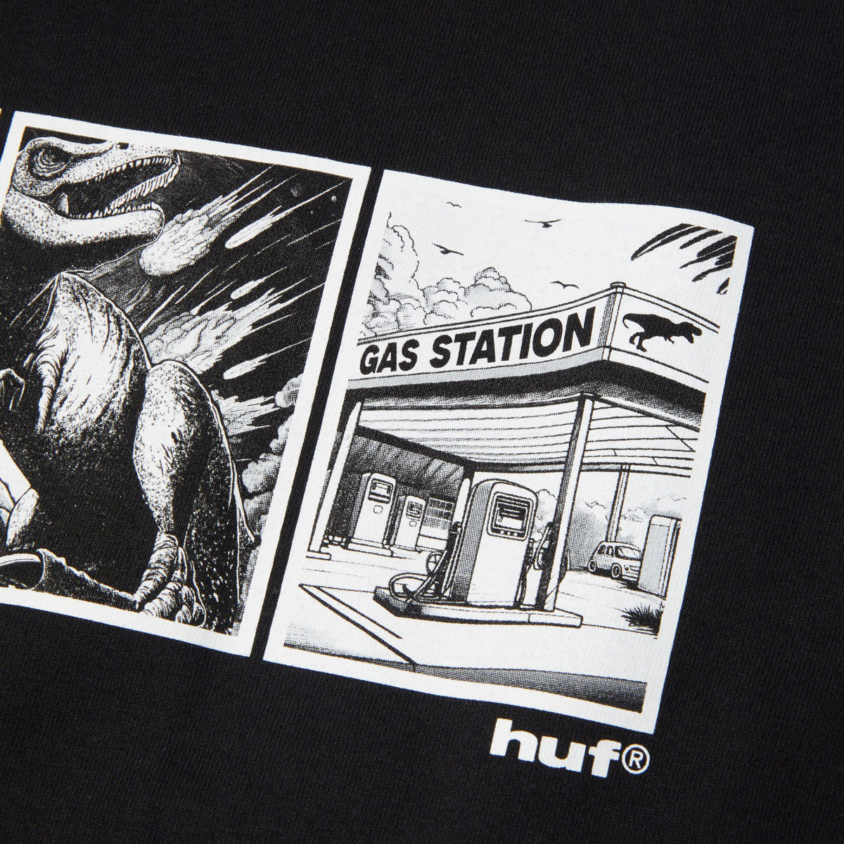 HUF Fossil Fuel T-Shirt - Black - Image 3