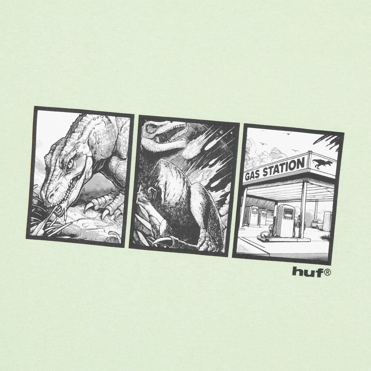 HUF Fossil Fuel T-Shirt - Cucumber - Image 2