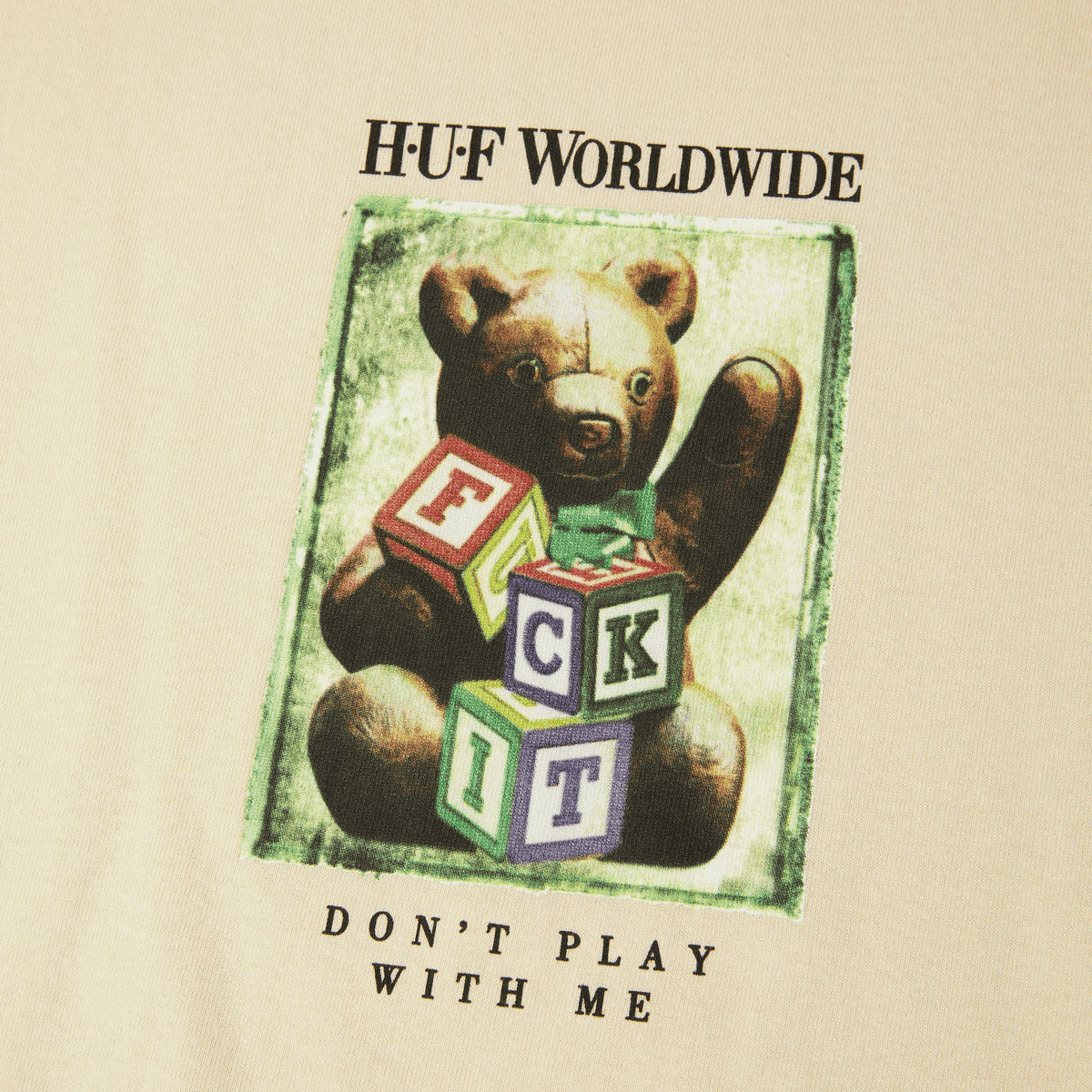 HUF Gift Bear T-Shirt - Bleach - Image 2