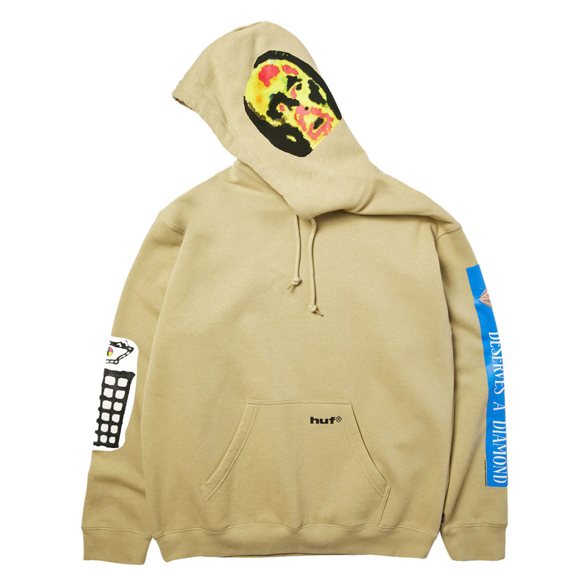 HUF Gimme The Loot Hoodie - Sand - Image 5