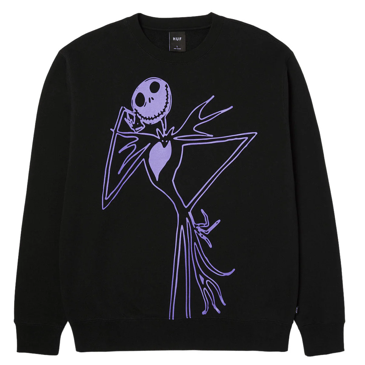 HUF Jack Skellington Sweatshirt - Black