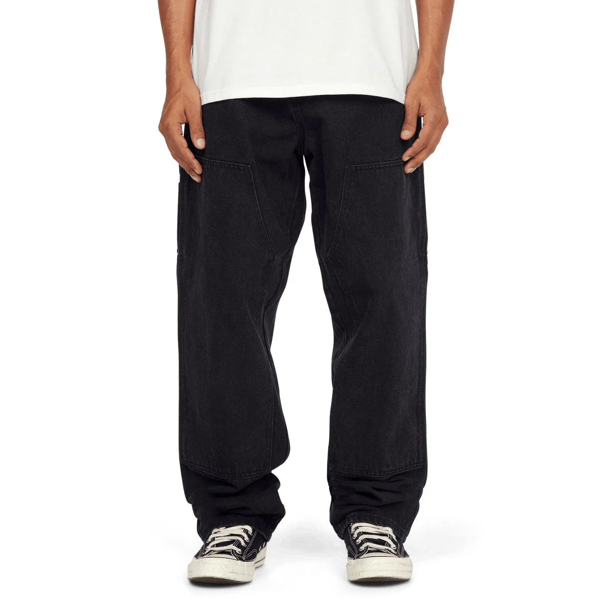 HUF Kinda Loose Double Knees Jeans - Faded Black