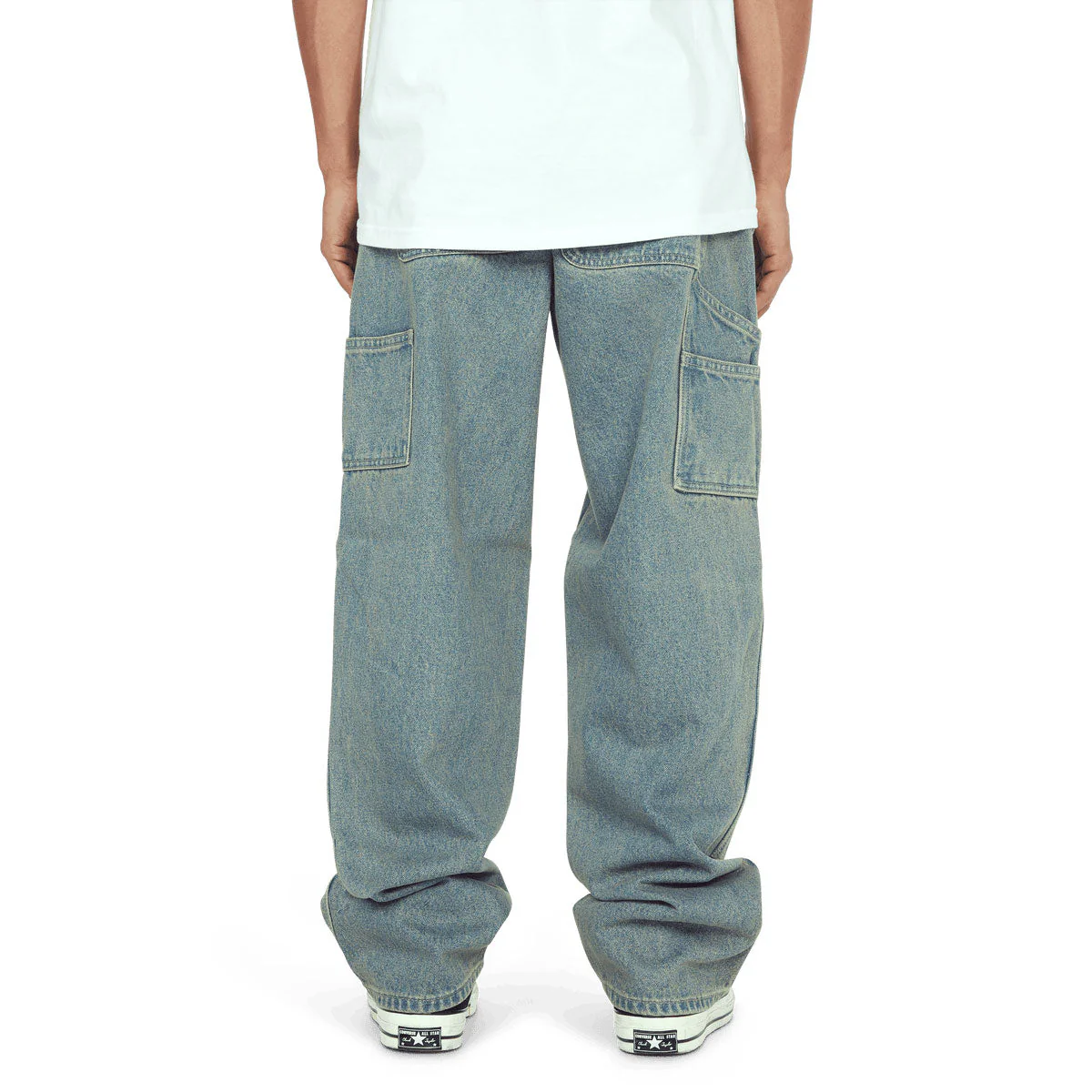 HUF Kinda Loose Double Knees Jeans - Indigo Earth - Image 2