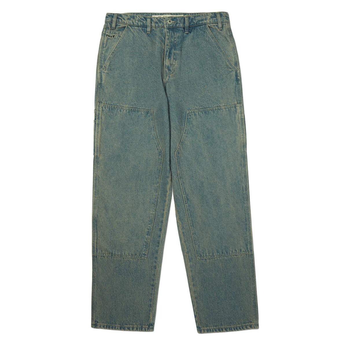 HUF Kinda Loose Double Knees Jeans - Indigo Earth - Image 4