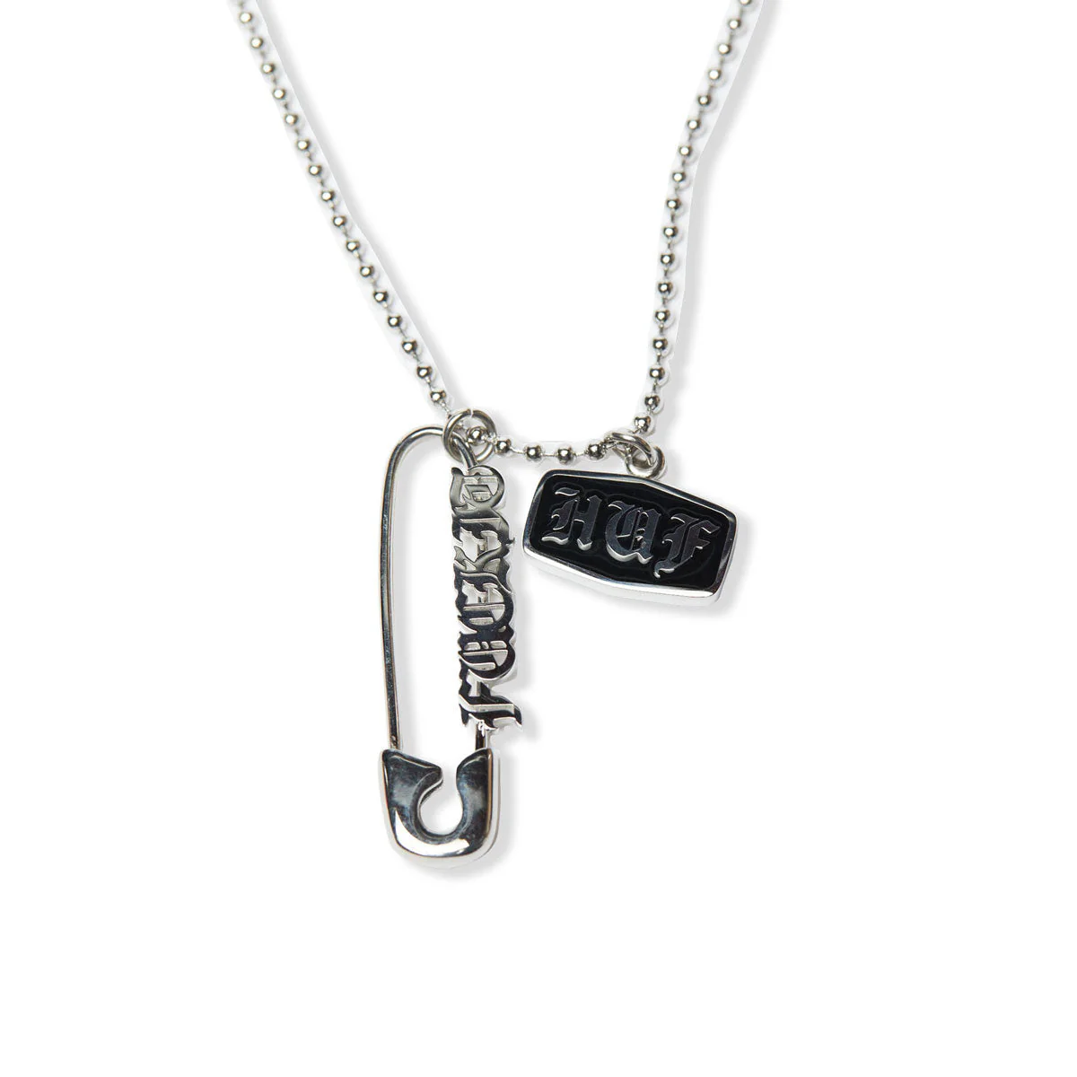 HUF Old E Pendant - Silver