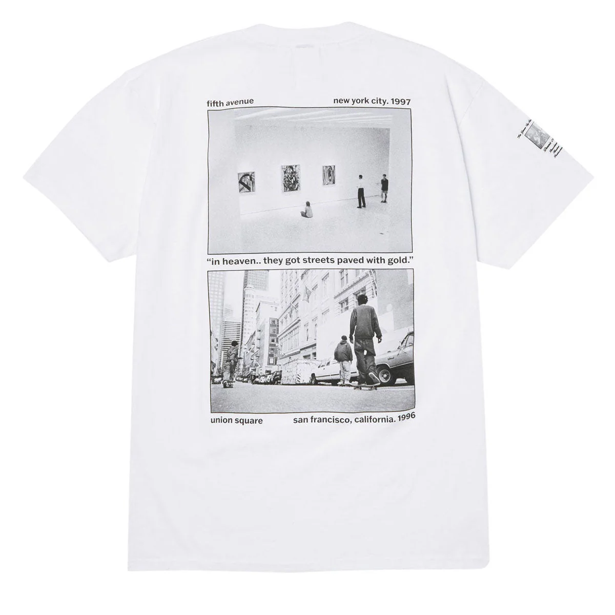 HUF Paved With Gold T-Shirt - White - Image 2