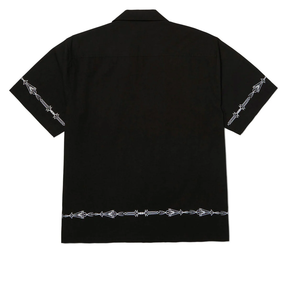 HUF Pinstripe Emb Resort Shirt - Black - Image 2