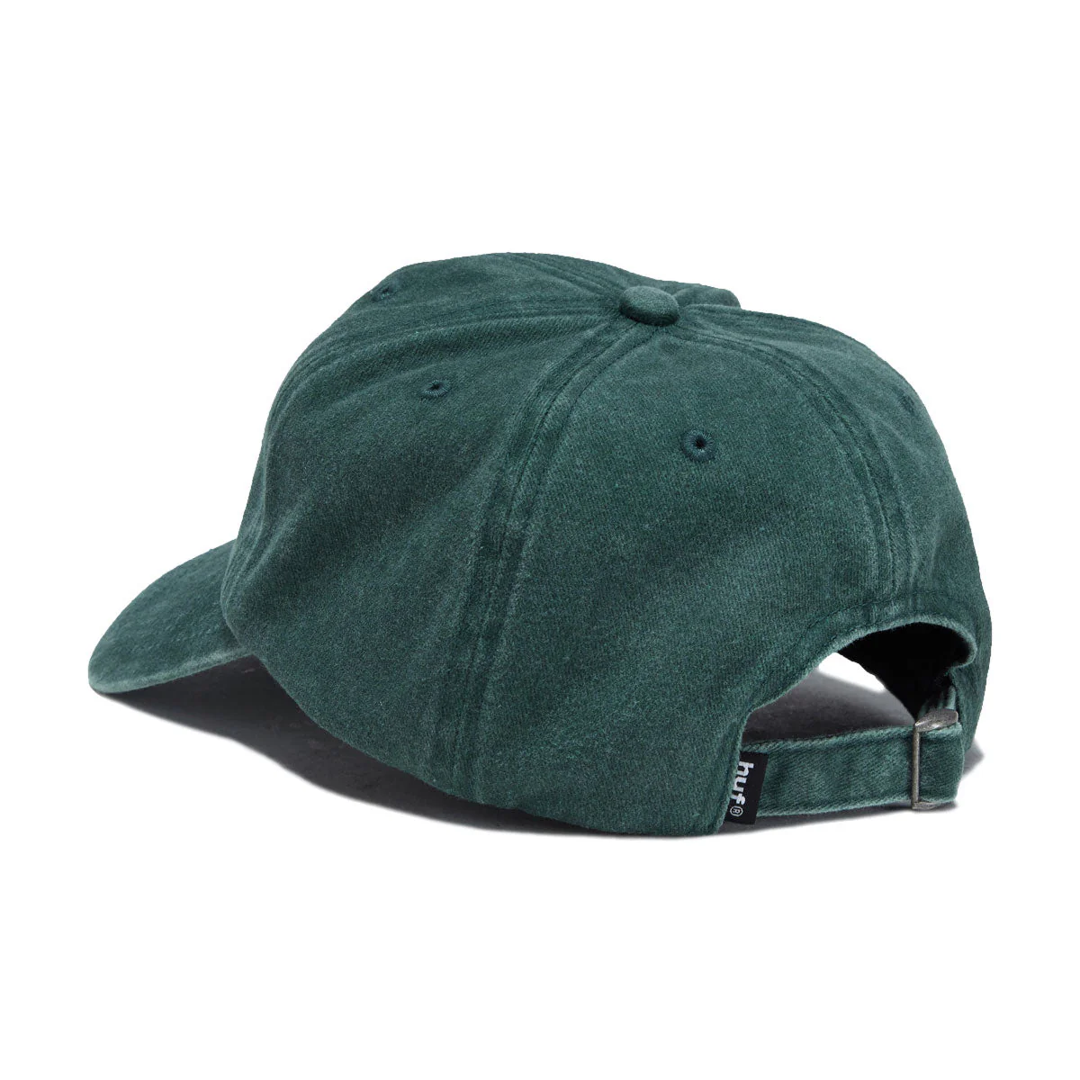 HUF Sol Denim 6 Panel CV Washed Hat - Forest Green - Image 2