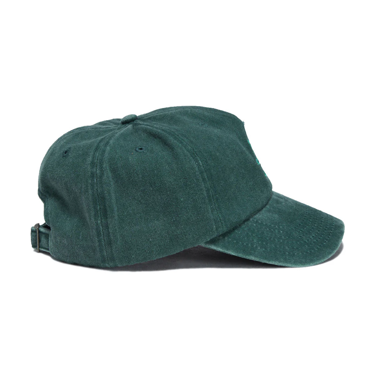 HUF Sol Denim 6 Panel CV Washed Hat - Forest Green - Image 4